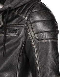 Mustang Leren Jassen Tussenjas 31021306 Heren Zwart -Mustang Verkoop ebd699ed47851cf2776f7ec572be45e1