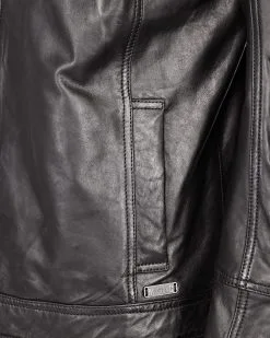 Mustang Leren Jassen Tussenjas 31021312 Heren Zwart -Mustang Verkoop f016254c0dd33b9941aa7979140a5617