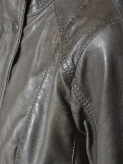 Mustang Leren Jassen Tussenjas Jasmin Dames Bruin -Mustang Verkoop f9250f568064fceaab5db58c31a8364a