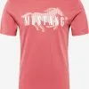Mustang T-shirts Shirt Alex Heren Pastelrood -Mustang Verkoop fa5104bd9636507d230913e382da2e3e