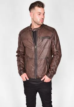 Mustang Leren Jassen Tussenjas Heren Karamel -Mustang Verkoop fb486c3eb0daa4d5b761913376171975