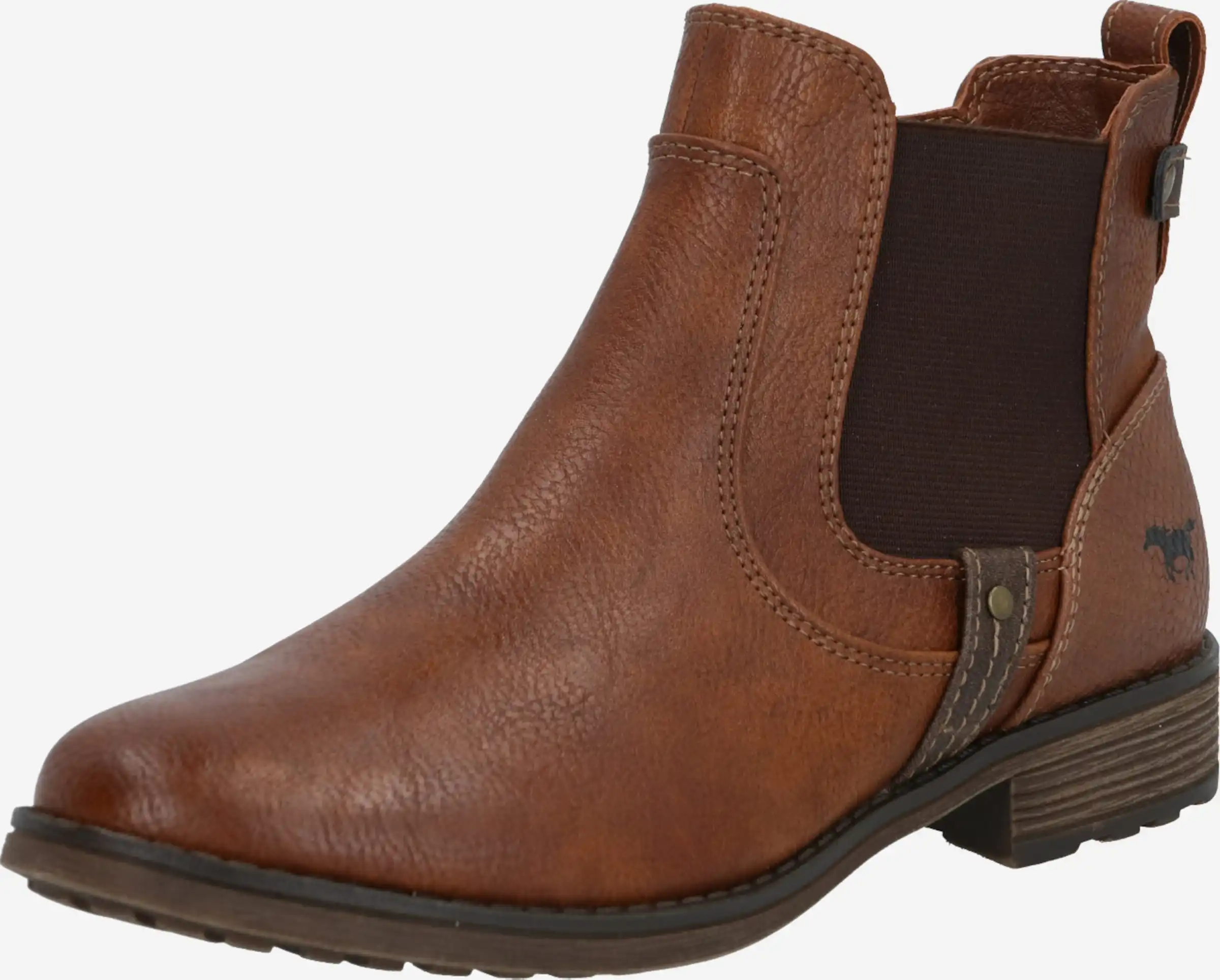 Mustang Enkellaarsjes Chelsea Boots Dames Bruin / Donkerbruin 3 Mustang Enkellaarsjes Chelsea Boots Dames Bruin / Donkerbruin