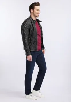 Mustang Leren Jassen Tussenjas Rodrigues Heren Zwart -Mustang Verkoop fd2e561310151002509920551653a0f9