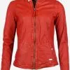 Mustang Leren Jassen Tussenjas Joana Dames Rood -Mustang Verkoop feba9524ad52567b5c10c7e271a1874a